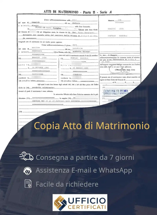 atto di matrimonio