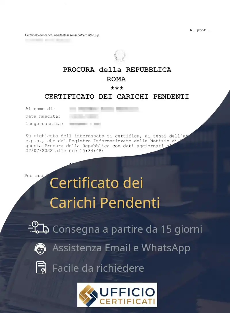certificato carichi pendenti