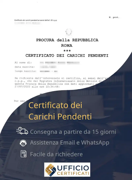 certificato carichi pendenti