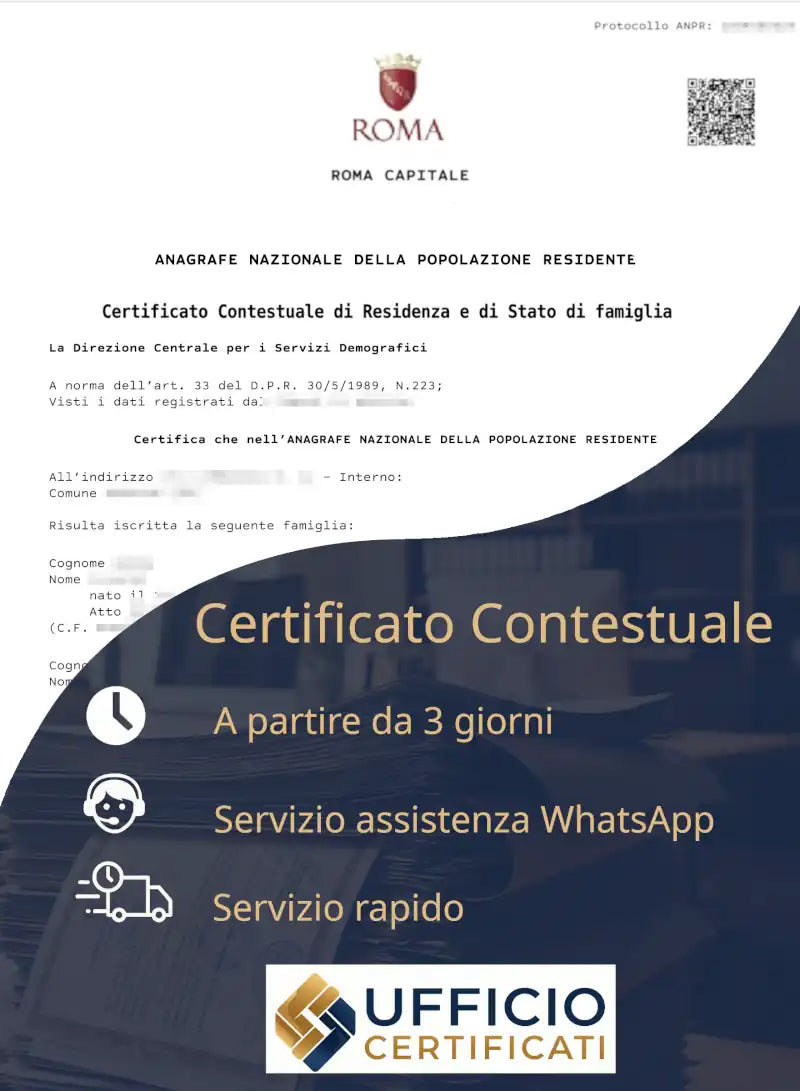 certificato contestuale