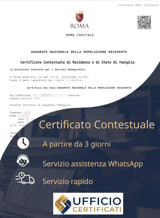 certificato contestuale