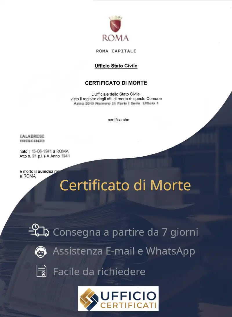 certificato di morte
