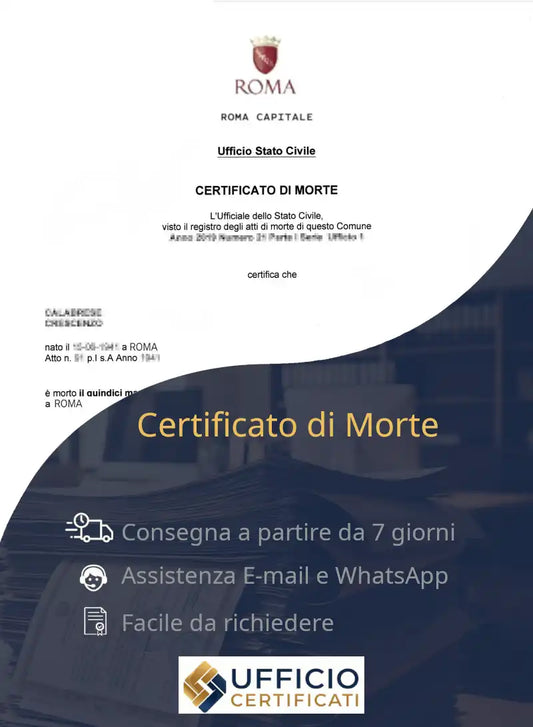 certificato di morte