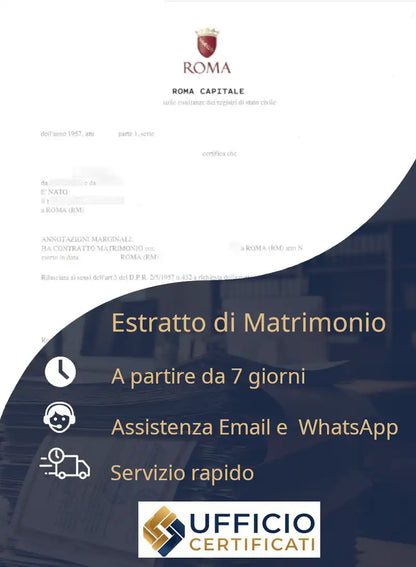 Estratto di matrimonio
